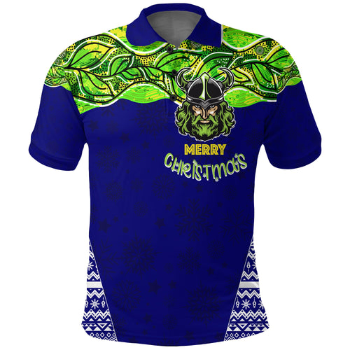 aboriginal-christmas-polo-shirt-the-green-machine