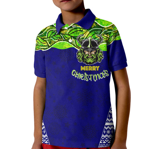 aboriginal-christmas-kid-polo-shirt-the-green-machine