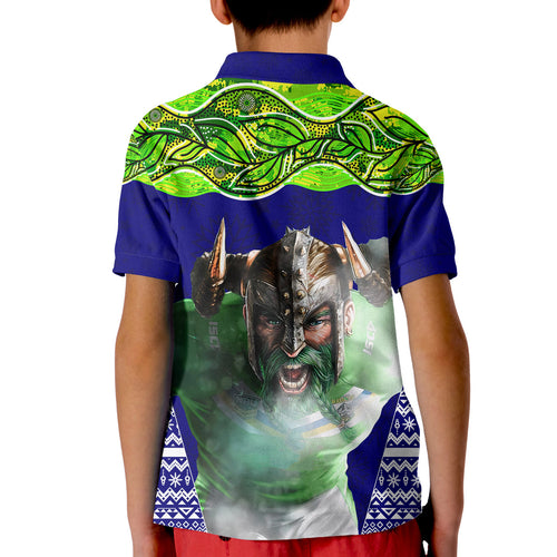 aboriginal-christmas-kid-polo-shirt-the-green-machine