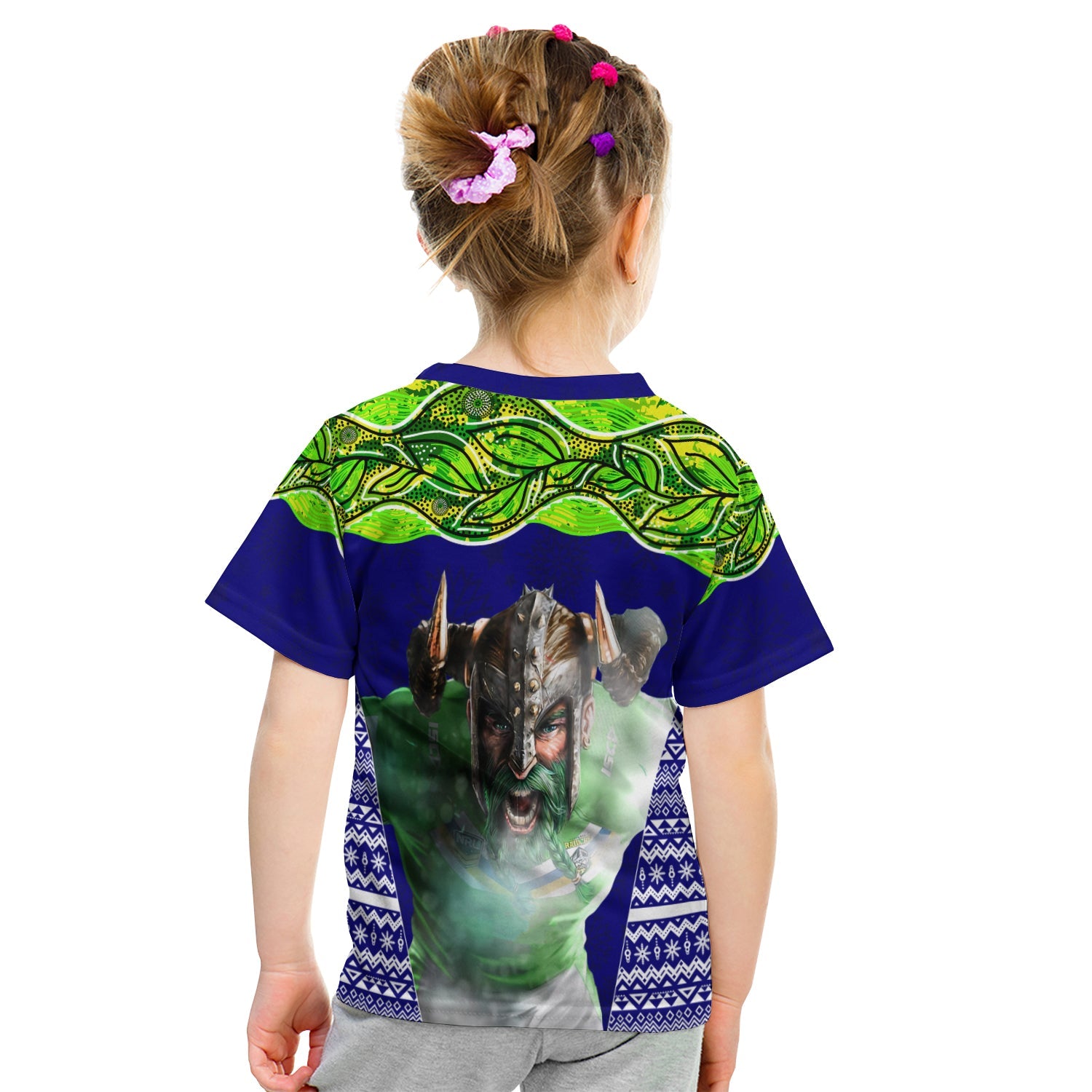 aboriginal-christmas-kid-t-shirt-the-green-machine