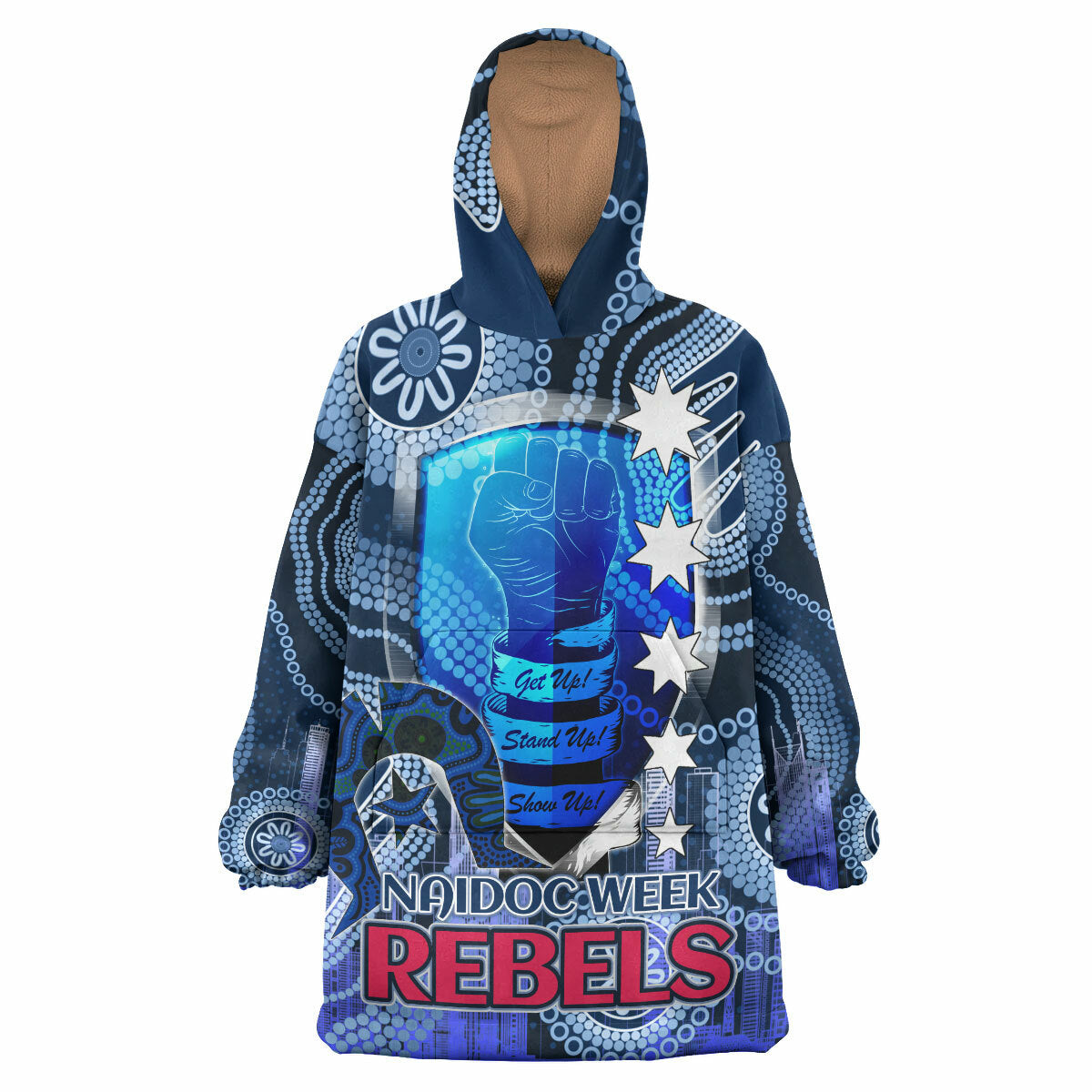 rebels-rugby-snug-hoodie-custom-naidoc-week-melbourne-aboriginal-style-oodie-blanket