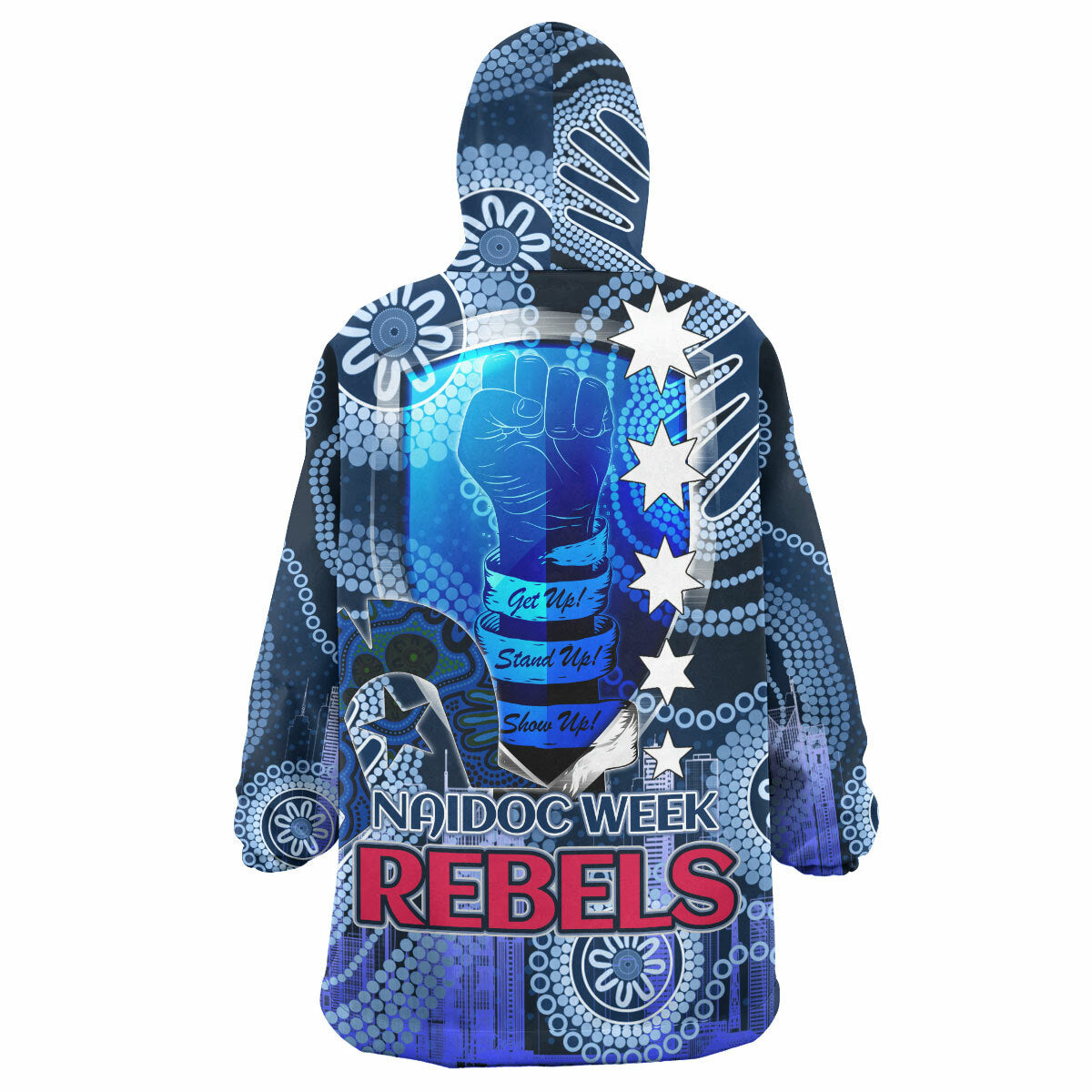 rebels-rugby-snug-hoodie-custom-naidoc-week-melbourne-aboriginal-style-oodie-blanket