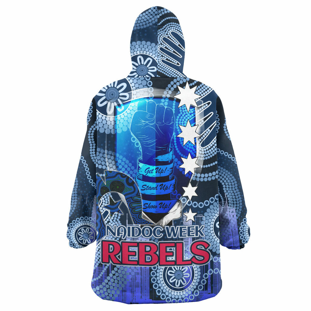 rebels-rugby-snug-hoodie-custom-naidoc-week-melbourne-aboriginal-style-oodie-blanket