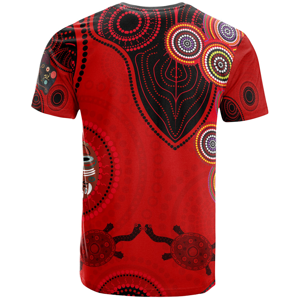 christmas-personalised-t-shirt-australia-santa-claus-hold-the-flag-red-1