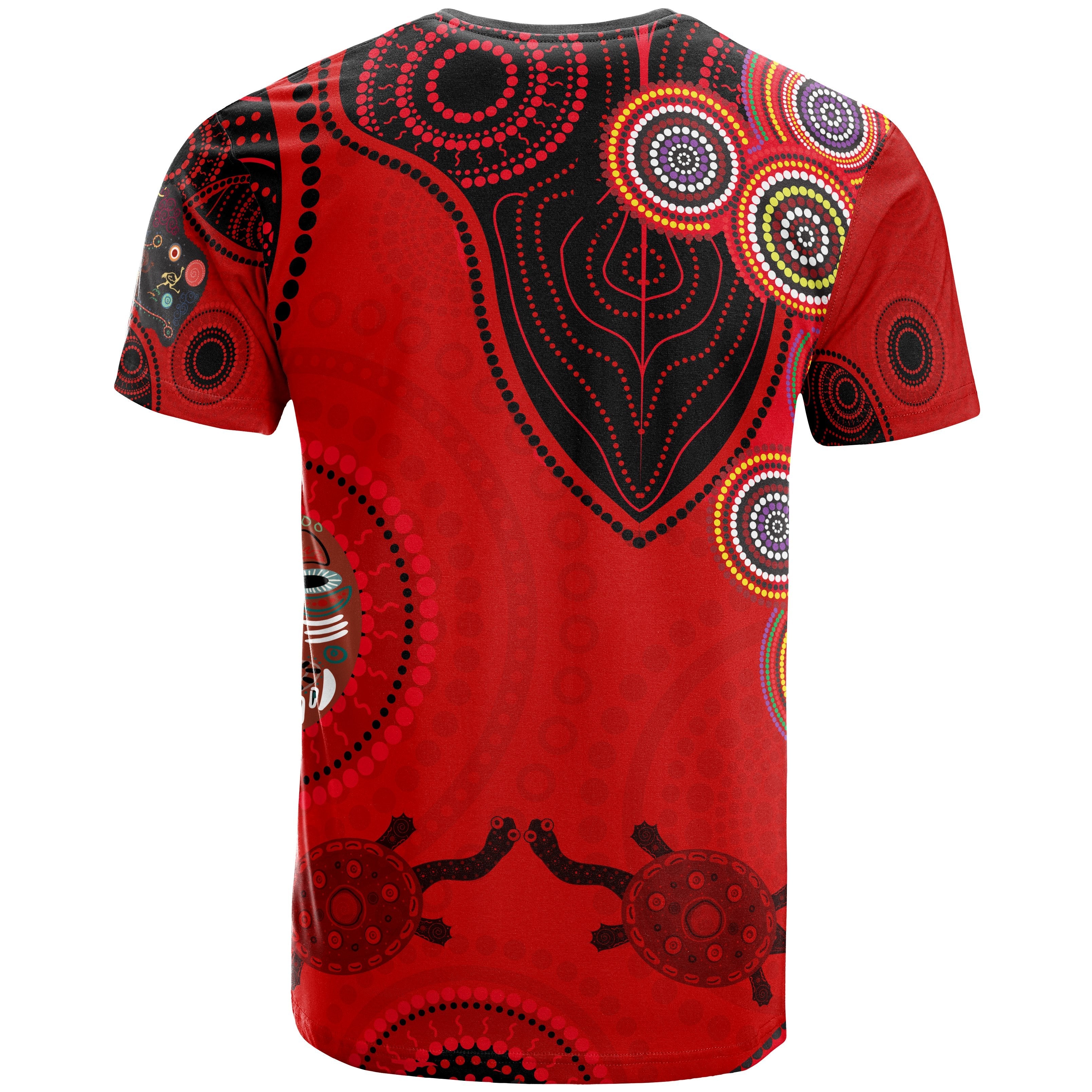christmas-personalised-t-shirt-australia-santa-claus-hold-the-flag-red-1