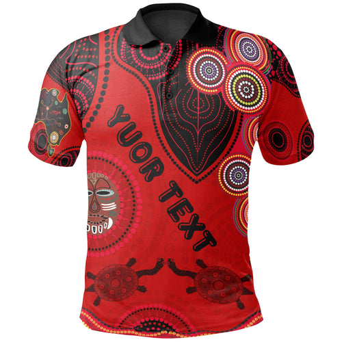 custom-text-aboriginal-kid-polo-shirt-aboriginal-dot-patterns-for-kids