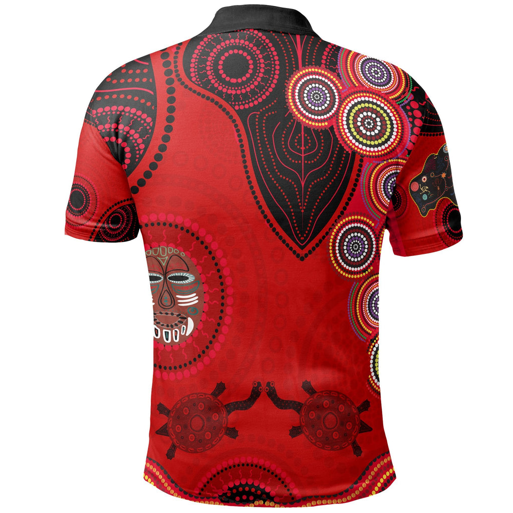 custom-text-aboriginal-kid-polo-shirt-aboriginal-dot-patterns-for-kids