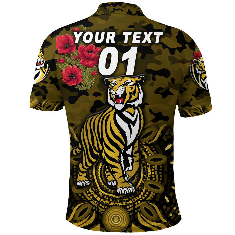 custom-personalised-richmond-tigers-anzac-polo-shirt-indigenous-vibes-black
