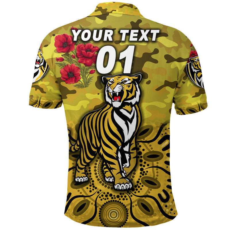 custom-personalised-richmond-tigers-anzac-polo-shirt-indigenous-vibes-yellow