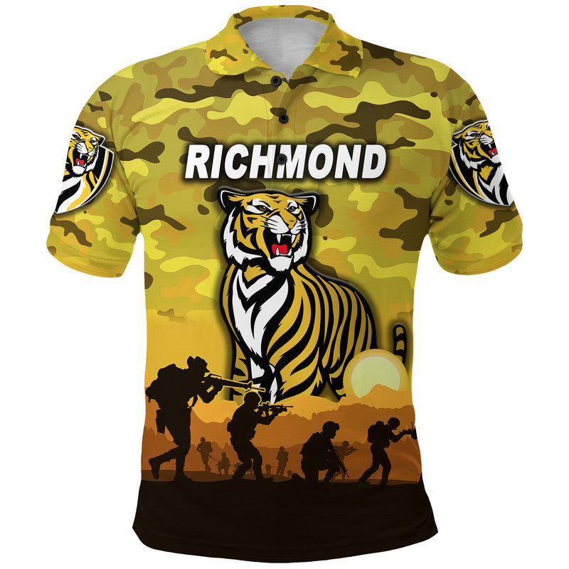 custom-personalised-richmond-tigers-anzac-polo-shirt-simple-style-yellow