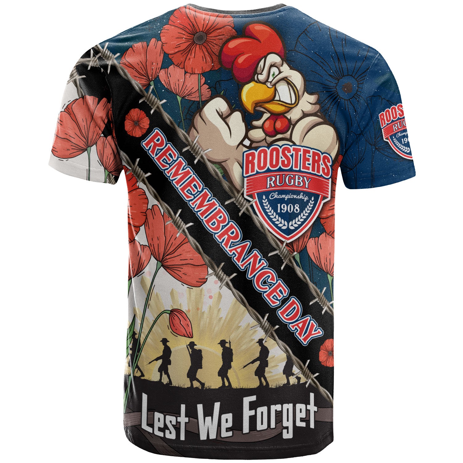 roosters-rugby-t-shirt-custom-remembrance-day-lest-we-forget-t-shirt