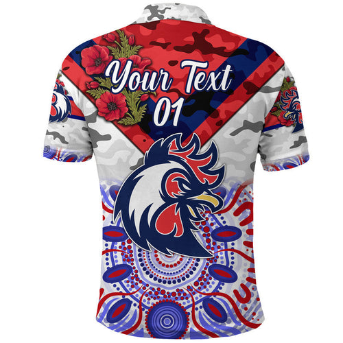 custom-personalised-roosters-anzac-polo-shirt-indigenous-vibes-white