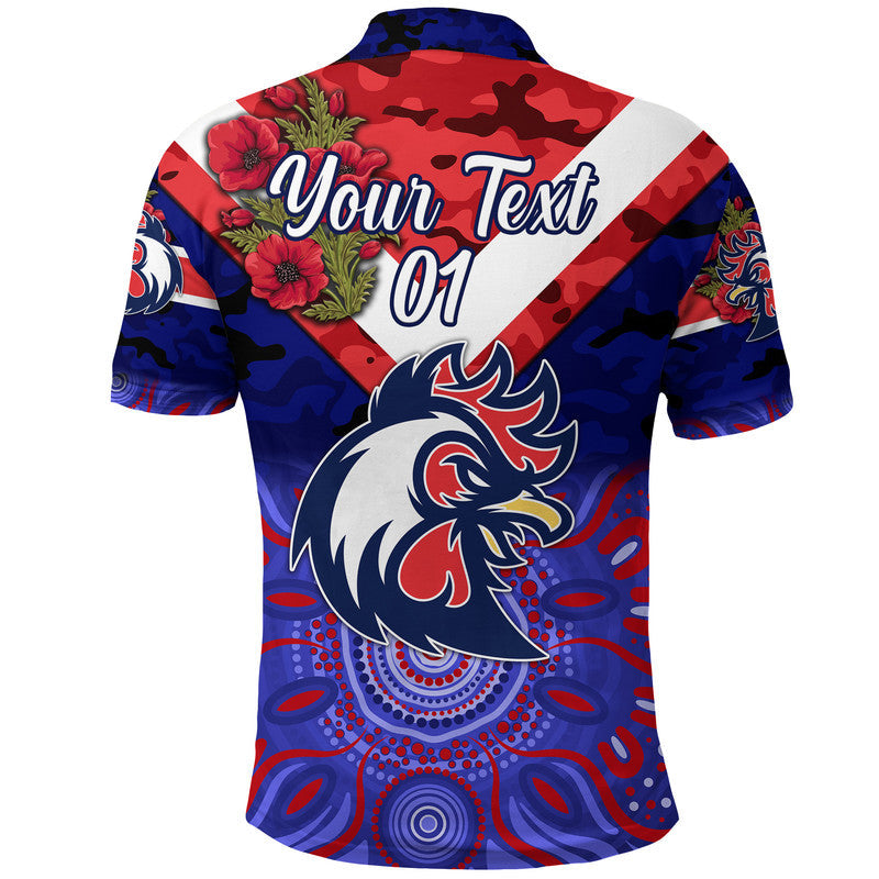 custom-personalised-roosters-anzac-polo-shirt-indigenous-vibes-blue
