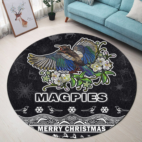 collingwood-pies-unique-winter-season-round-carpet-magpies-merry-christmas-no1