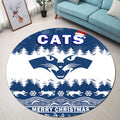 geelong-cats-unique-winter-season-round-carpet-cats-merry-christmas
