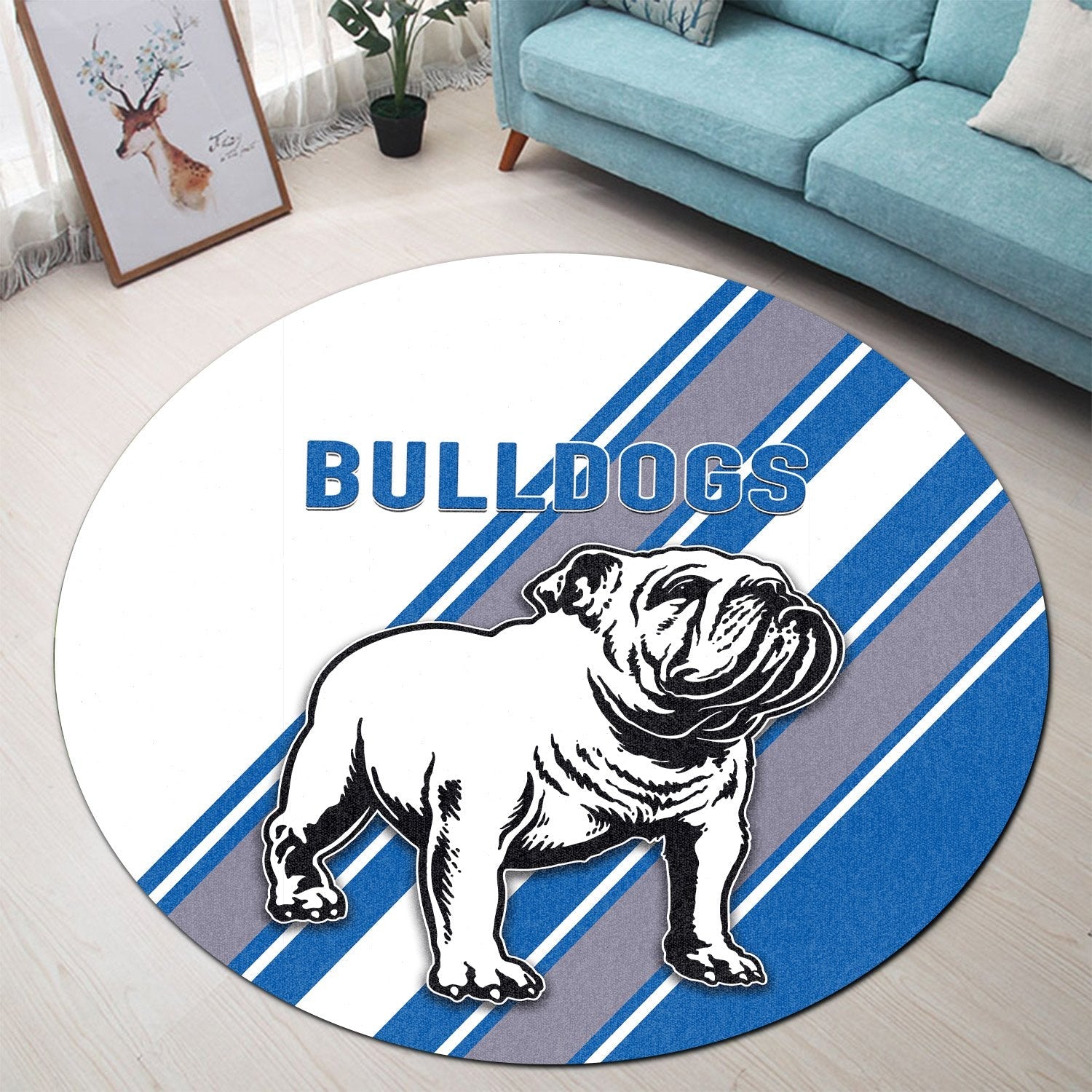 canterbury-bankstown-bulldogs-round-carpet-simple-style