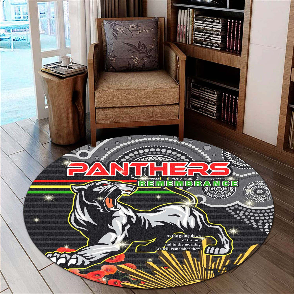 panthers-rugby-round-rug-anzac-day-panthers-rugby-team-poppy-flower-aboriginal-round-rug