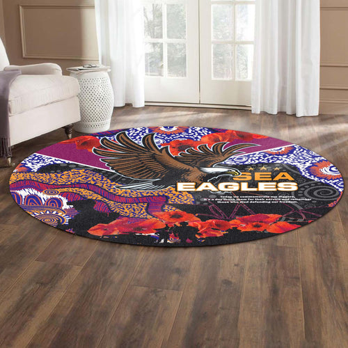 sea-eagles-rugby-round-rug-anzac-day-sea-eagles-rugby-team-poppy-aboriginal-round-rug