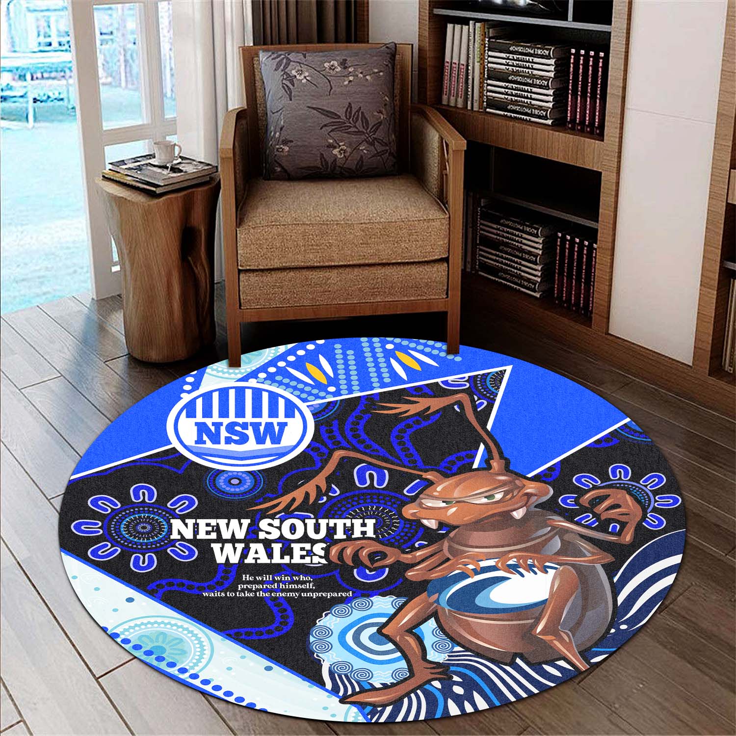 new-south-wales-rugby-round-rug-new-south-wales-blues-cockroaches-rugby-ball-state-of-origin-round-rug