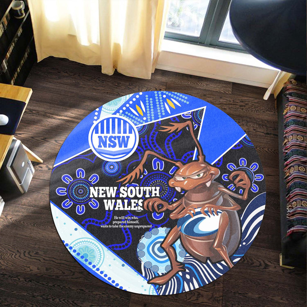 new-south-wales-rugby-round-rug-new-south-wales-blues-cockroaches-rugby-ball-state-of-origin-round-rug