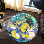 eels-rugby-round-rug-eels-rugby-with-aboriginal-pattern-indigenous-round-rug