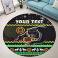 custom-personalised-panthers-christmas-round-carpet-aboriginal-pattern-penrith-black-version