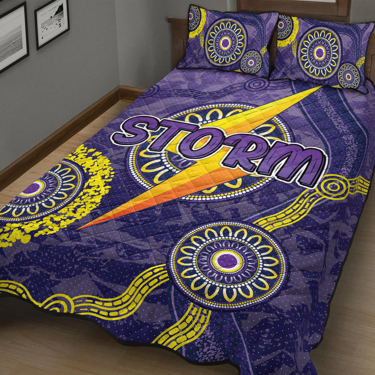 storm-rugby-quilt-bed-set-custom-aboriginal-storm-quilt-bed-set