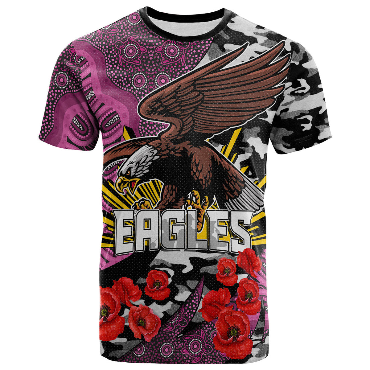 sea-eagles-anzac-custom-t-shirt-manly-warringah-sea-eagles-aboriginal-with-poppy-flower-t-shirt