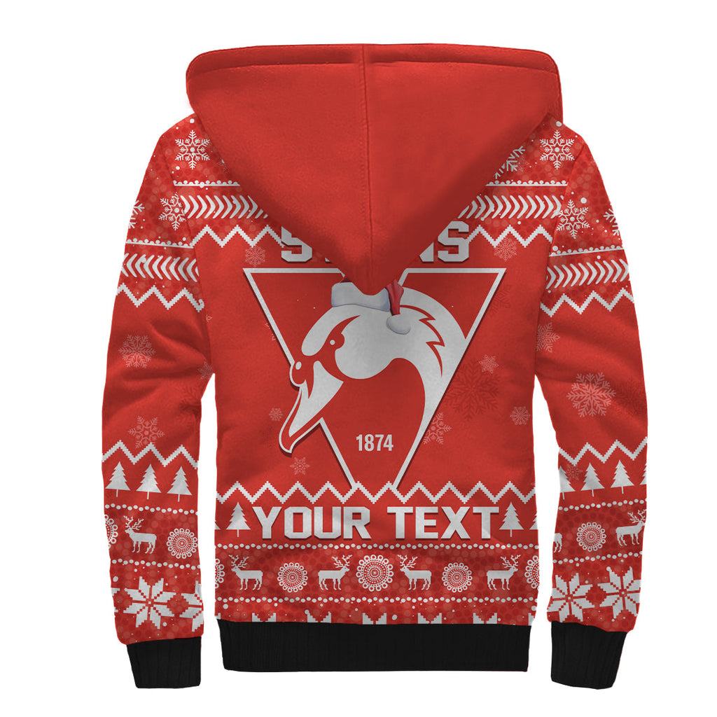 custom-personalised-swans-football-christmas-sherpa-hoodie-sydney-indigenous-merry-xmas