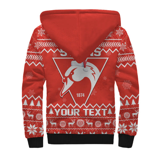 custom-personalised-swans-football-christmas-sherpa-hoodie-sydney-indigenous-merry-xmas