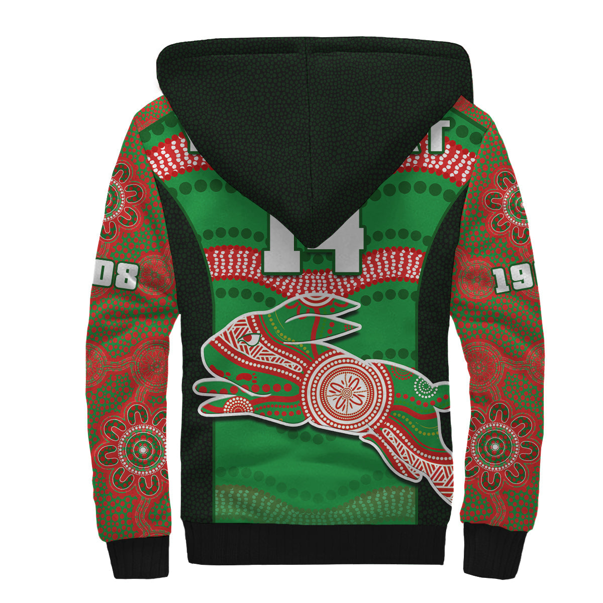 custom-text-and-number-rabbitohs-rugby-shepa-hoodie-souths-1908-aboriginal-dot-painting-go-bunnies