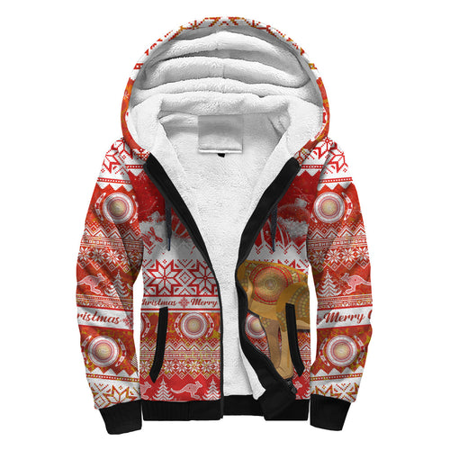 australia-sherpa-hoodie-kangaroo-aboriginal-painting-merry-christmas