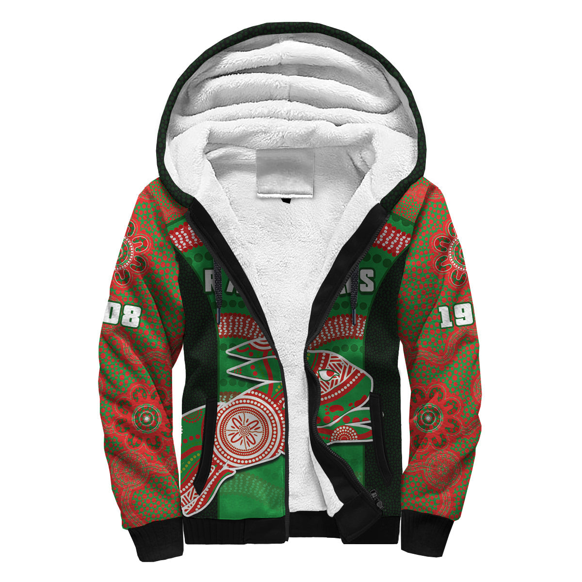 rabbitohs-rugby-shepa-hoodie-souths-1908-aboriginal-dot-painting-go-bunnies