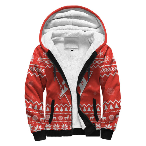 custom-personalised-swans-football-christmas-sherpa-hoodie-sydney-indigenous-merry-xmas