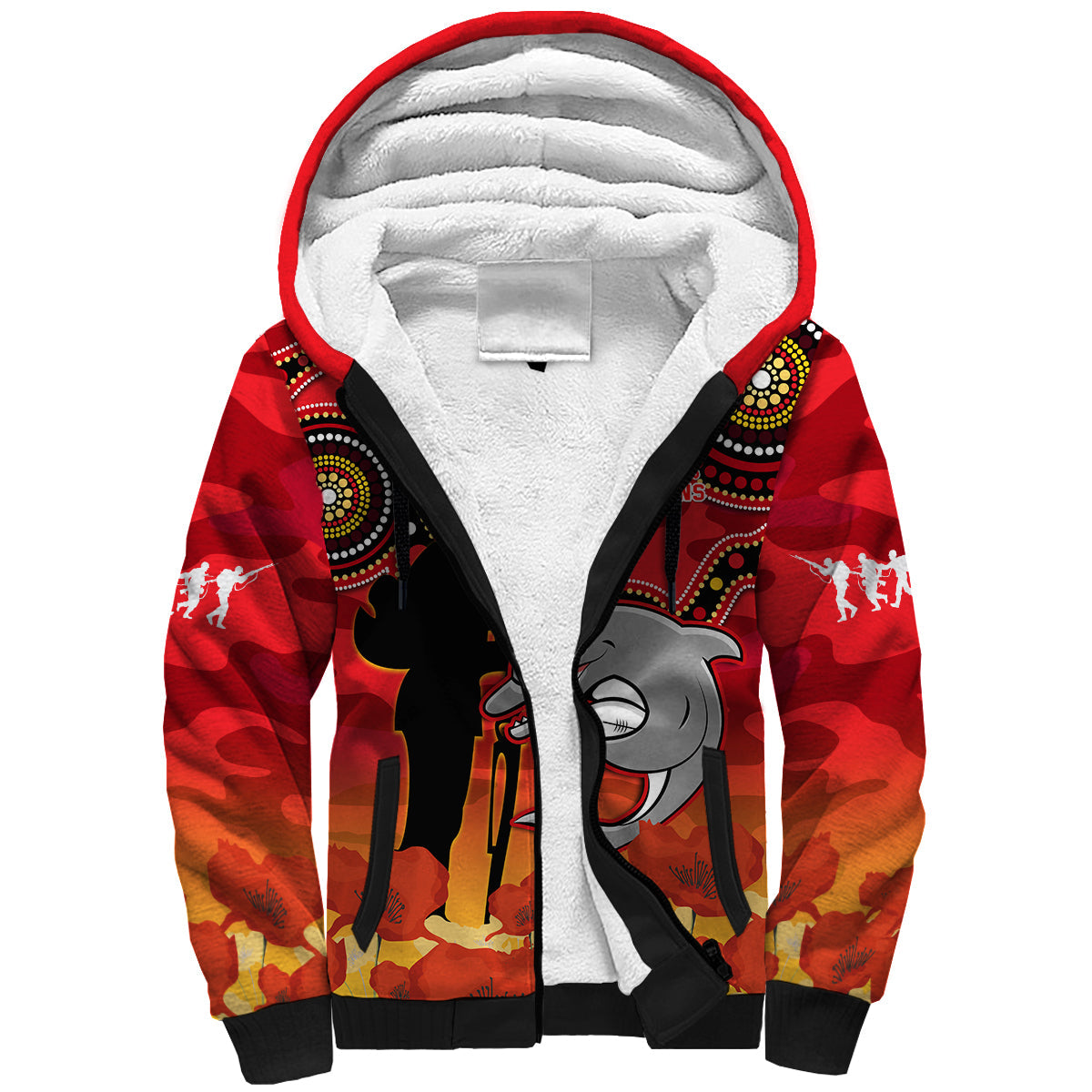 custom-text-and-number-dolphins-rugby-anzac-2023-sherpa-hoodie-lest-we-forget
