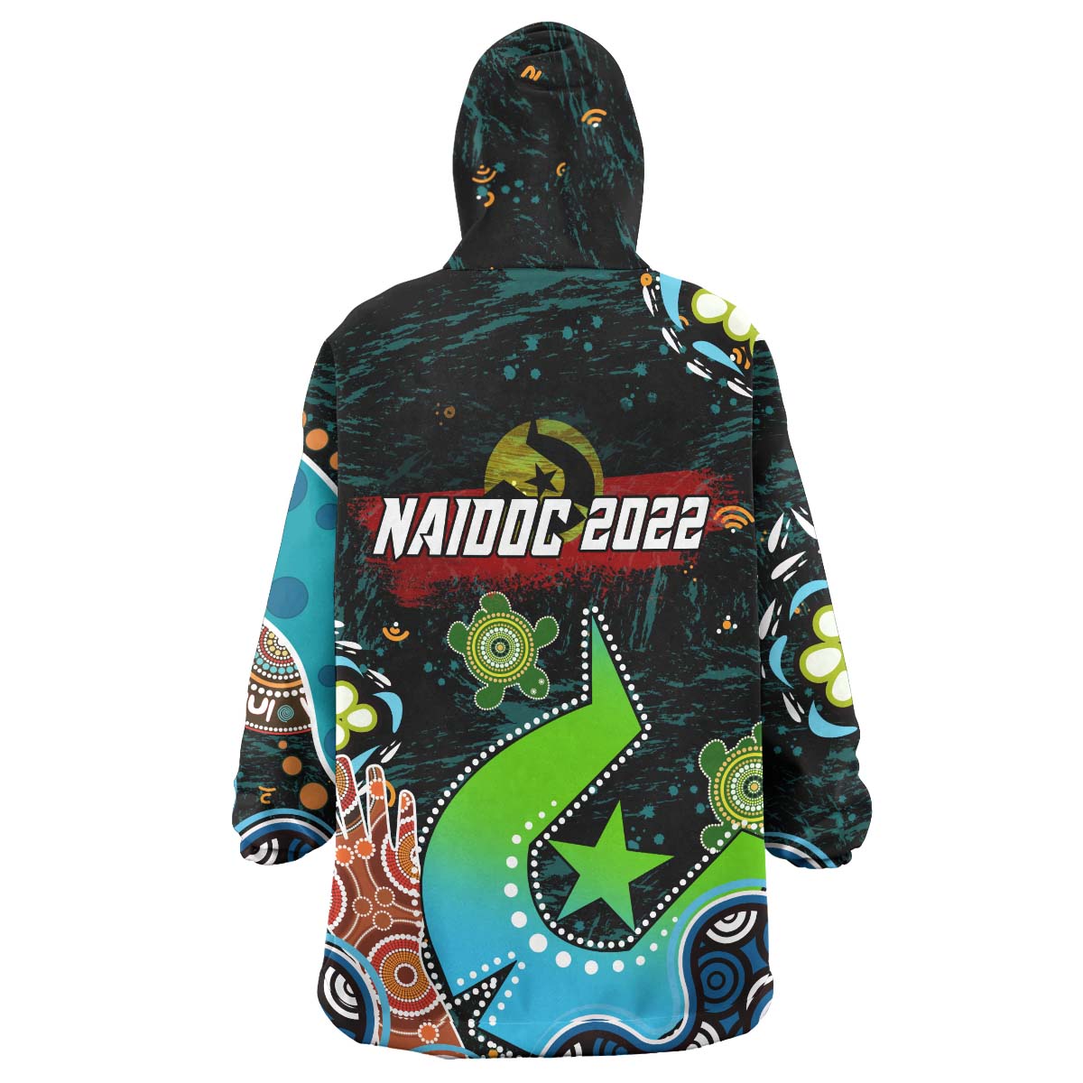 australia-naidoc-week-2023-wearable-blanket-hoodie-torres-strait-island-always-was-always-will-be-aboriginal-inspired-land-wearable-blanket-hoodie