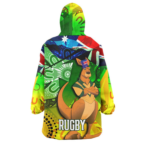 wallabies-rugby-snug-hoodie-custom-australia-national-rugby-championship-welcome-back-wally-aboriginal-oodie-blanket