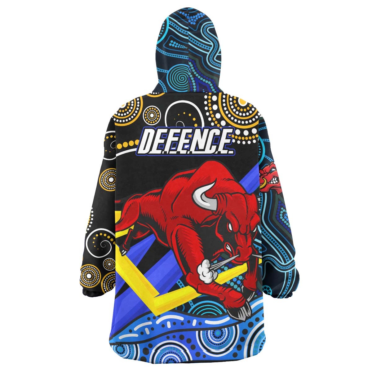 cowboys-rugby-snug-hoodie-queensland-cowboys-with-aboriginal-dot-painting-style-oodie-blanket