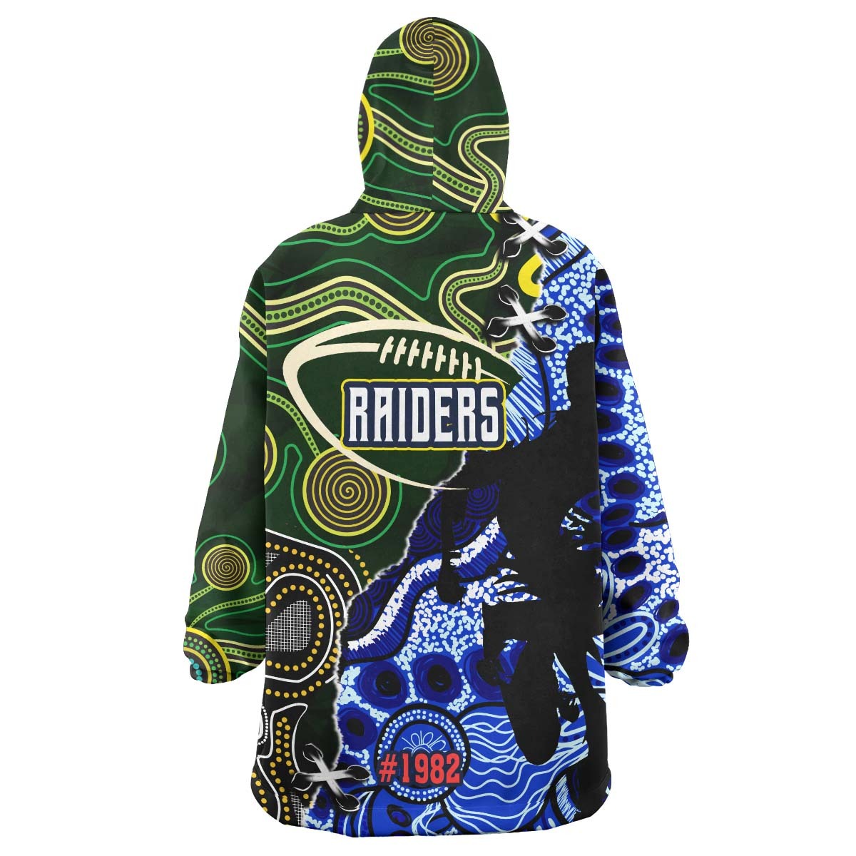 raiders-rugby-snug-hoodie-custom-canberra-raiders-rugby-team-with-aboriginal-dot-painting-and-indigenous-pattern-oodie-blanket