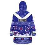 bulldogs-rugby-christmas-snug-hoodie-custom-bulldogs-ugly-christmas-and-aboriginal-patterns-wearable-blanket-hoodie