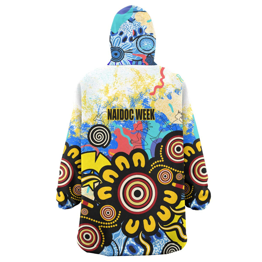 australia-naidoc-week-2023-wearable-blanket-hoodie-custom-celebrate-naidoc-aboriginal-inspired-culture-with-torres-strait-flag-colour-wearable-blanket-hoodie