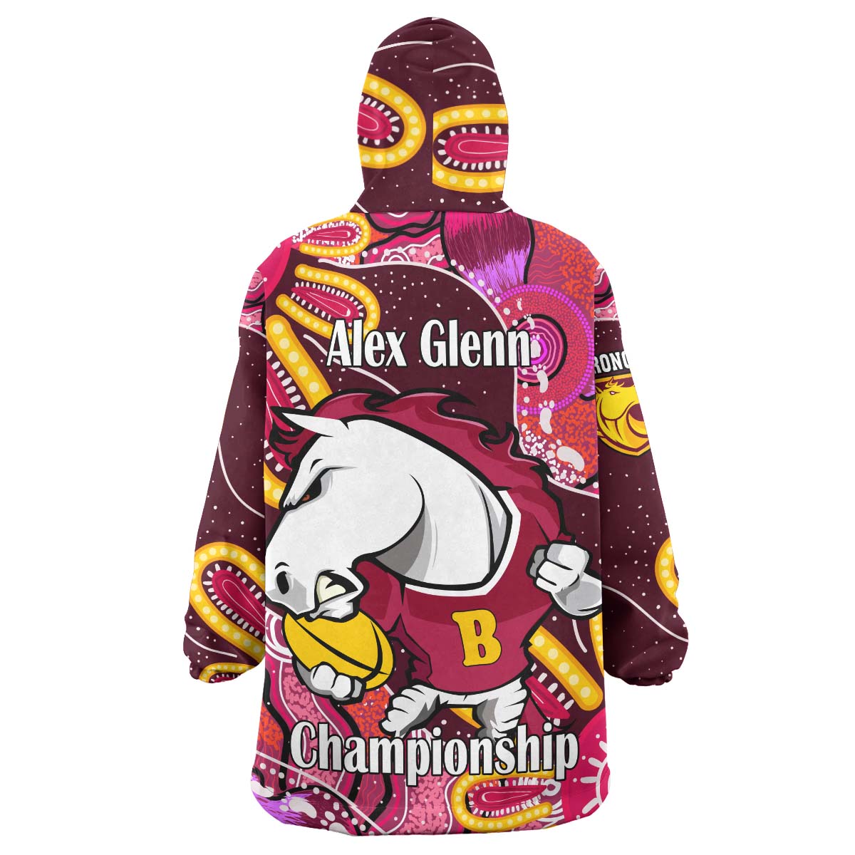nrlw-broncos-rugby-snug-hoodie-custom-broncos-rugby-aboriginal-dot-painting-player-and-number-woman-oodie-blanket