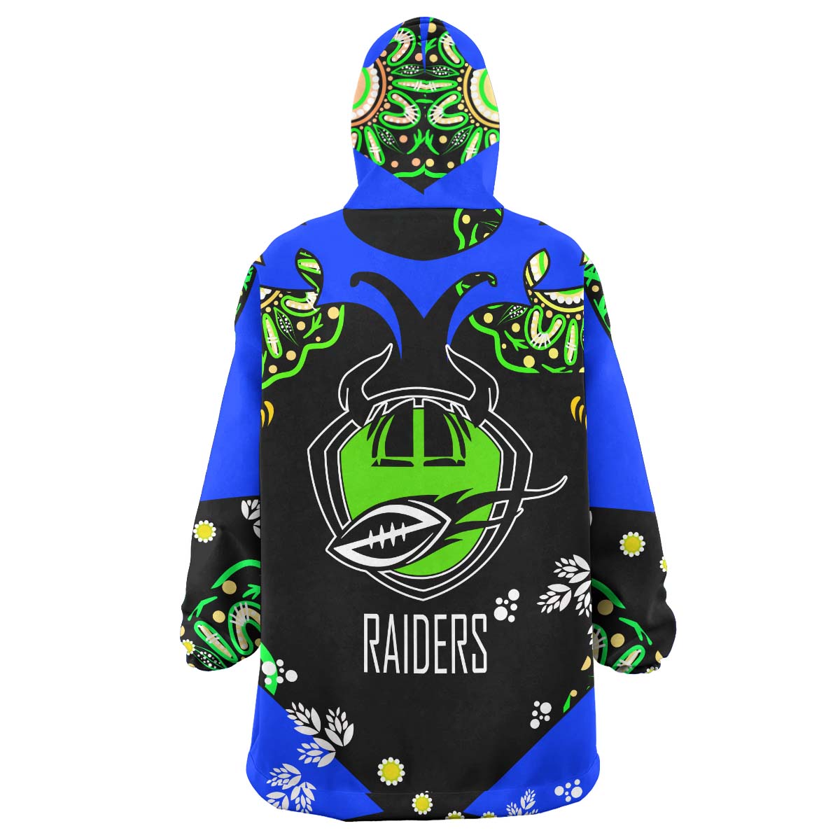 raiders-rugby-snug-hoodie-custom-personalised-raiders-with-aboriginal-culture-league-rugby-team-player-and-number-oodie-blanket