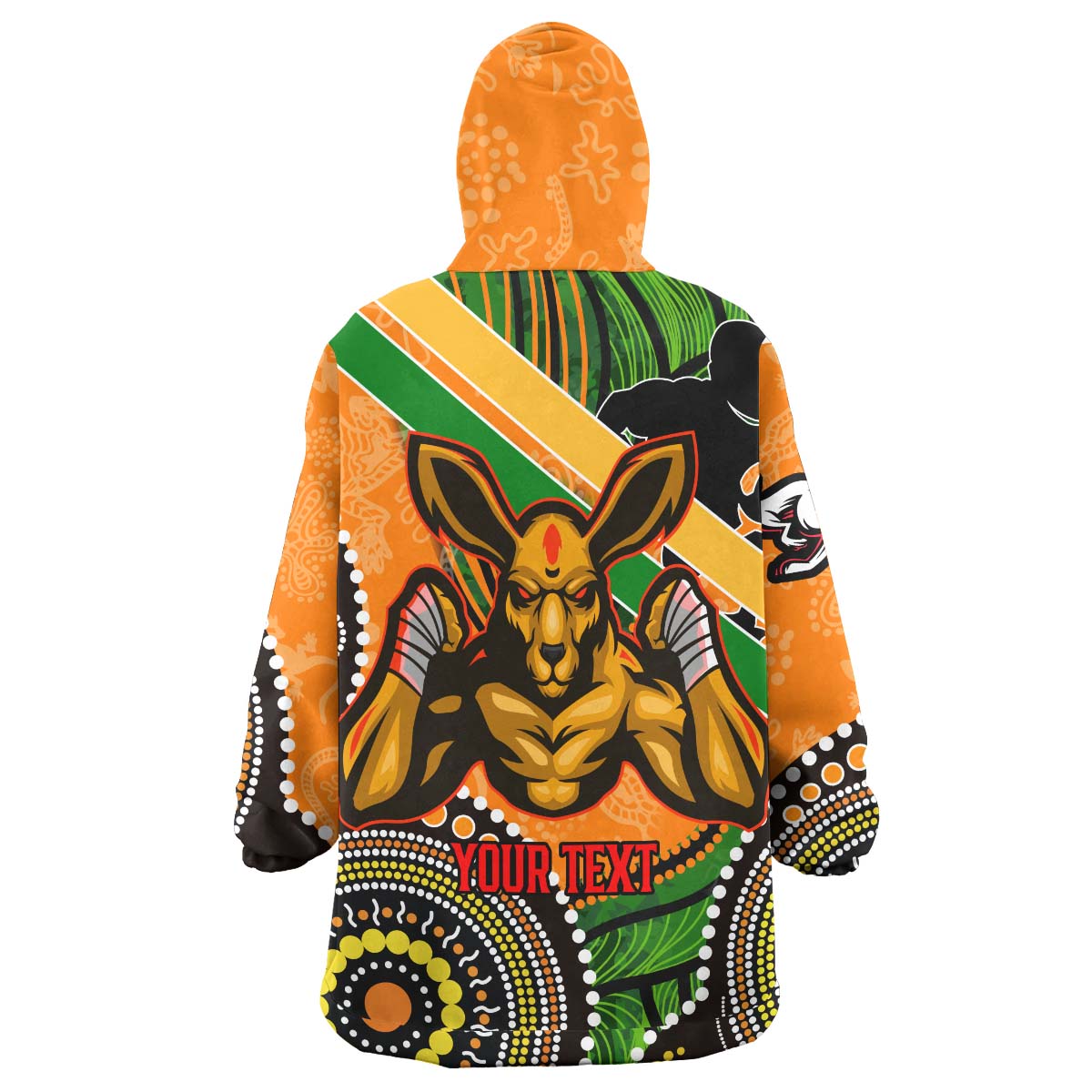 wallabies-rugby-snug-hoodie-custom-australia-national-rugby-championship-with-aboriginal-culture-player-and-number-oodie-blanket