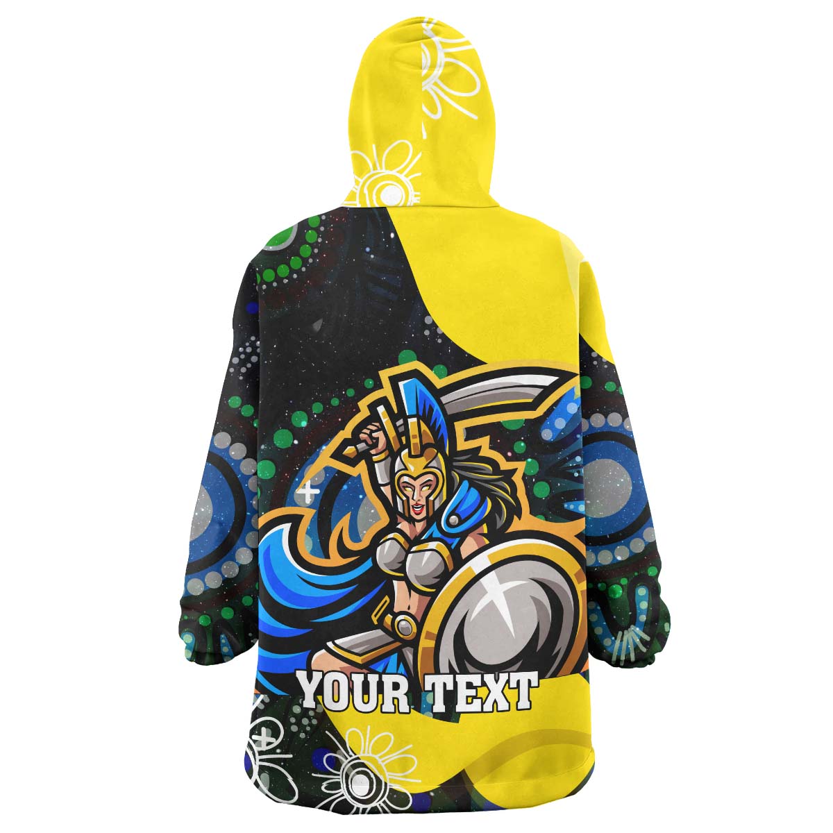 nrlw-titans-rugby-snug-hoodie-custom-titans-rugby-aboriginal-dot-painting-player-and-number-woman-oodie-blanket