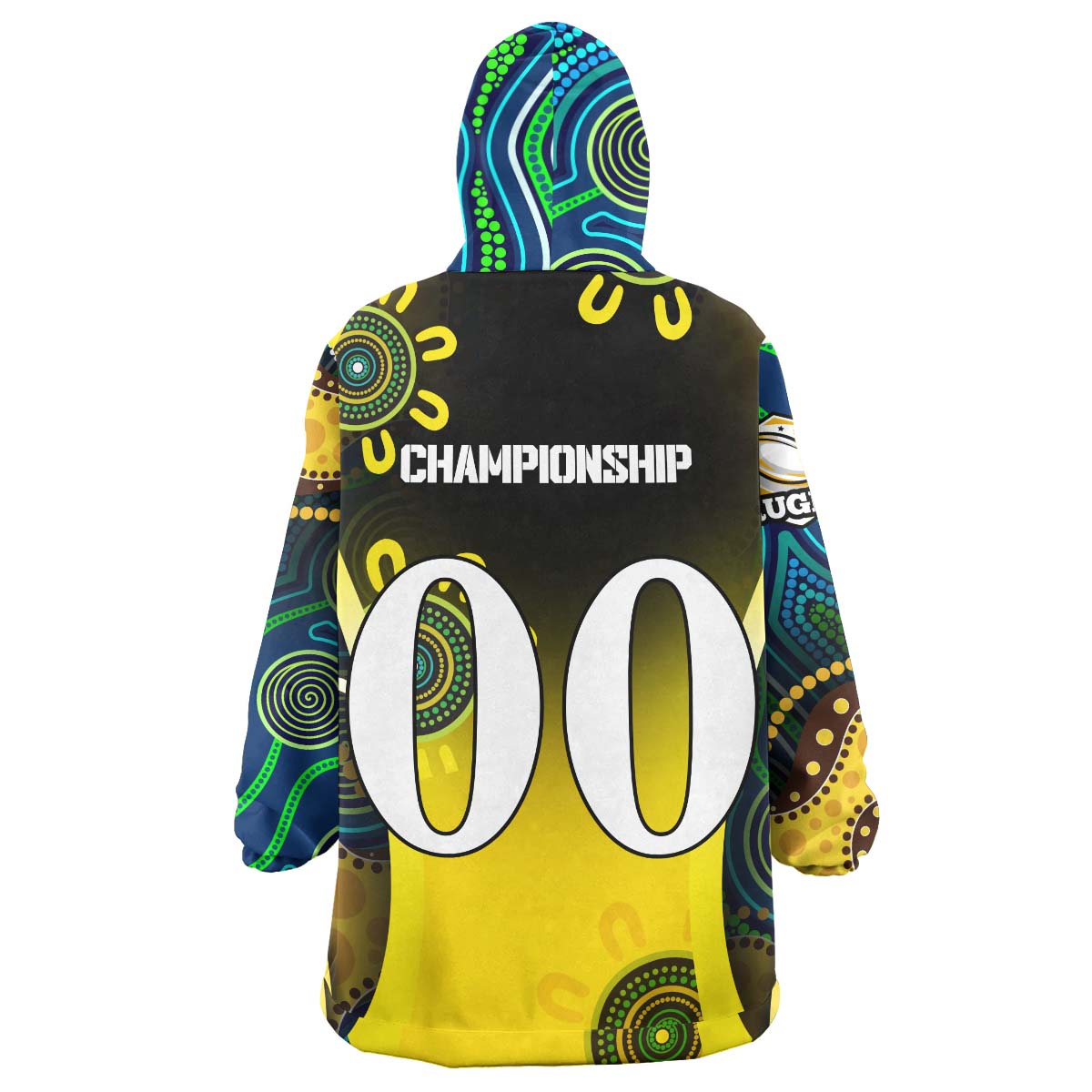 nrlw-eels-rugby-snug-hoodie-custom-eels-womens-rugby-league-with-aboriginal-dot-painting-player-and-number-oodie-blanket