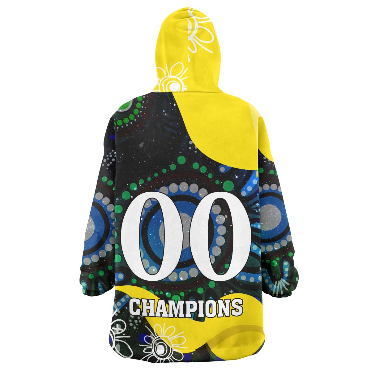 nrlw-titans-rugby-snug-hoodie-custom-titans-rugby-aboriginal-dot-painting-player-and-number-woman-oodie-blanket