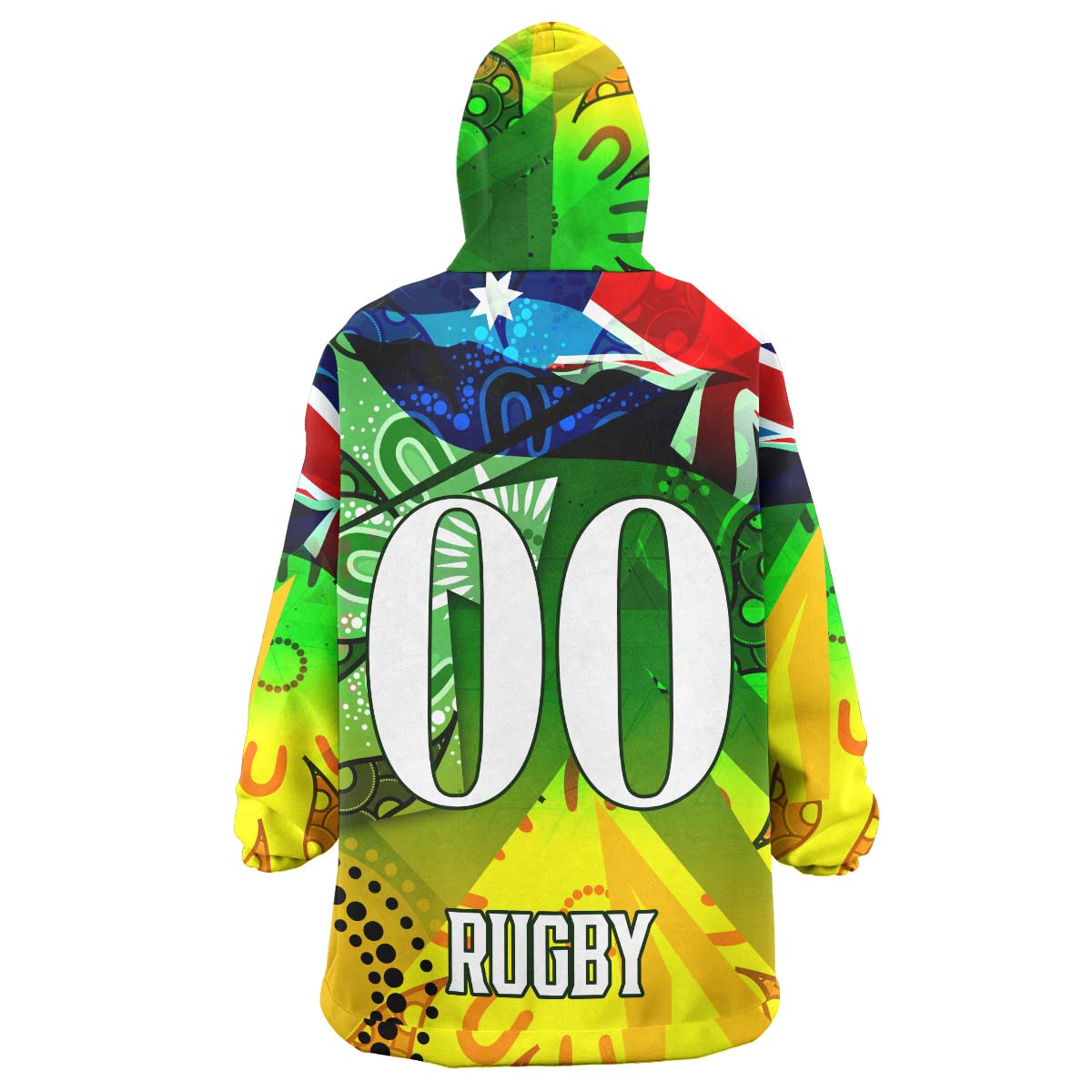 wallabies-rugby-snug-hoodie-custom-australia-national-rugby-championship-welcome-back-wally-aboriginal-oodie-blanket
