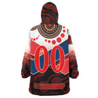 nrlw-roosters-rugby-snug-hoodie-custom-womens-rugby-league-with-aboriginal-dot-painting-style-player-and-number-oodie-blanket