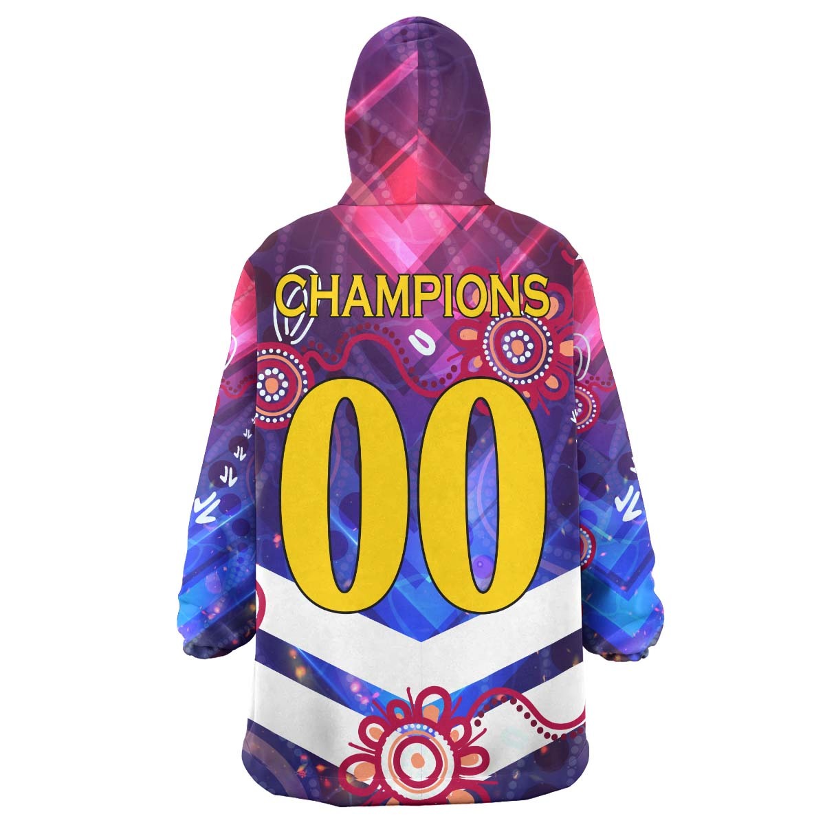 sea-eagles-rugby-snug-hoodie-custom-sea-eagles-champions-with-aboriginal-abstract-dot-painting-player-and-number-oodie-blanket